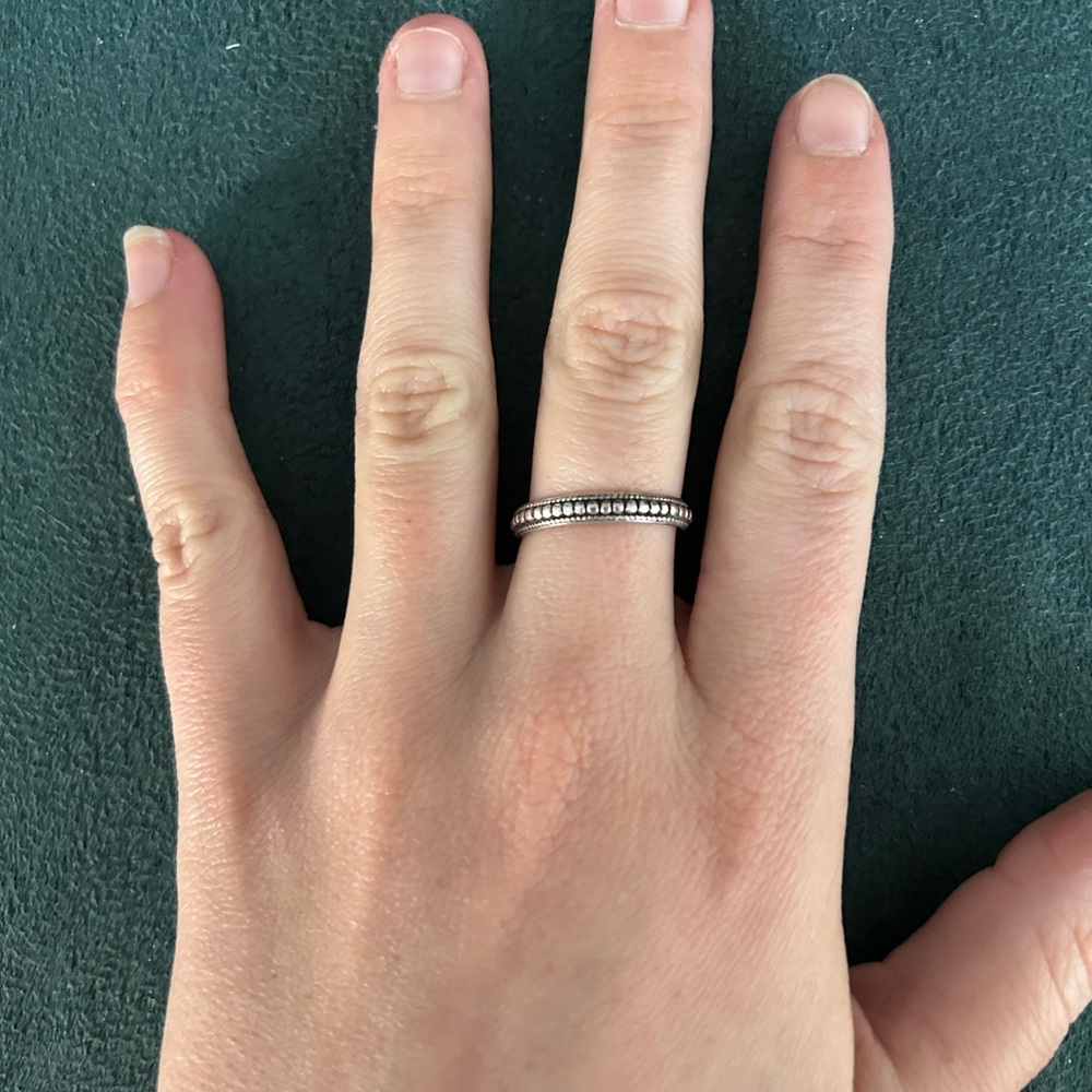 Sterling silver stacking band size 7